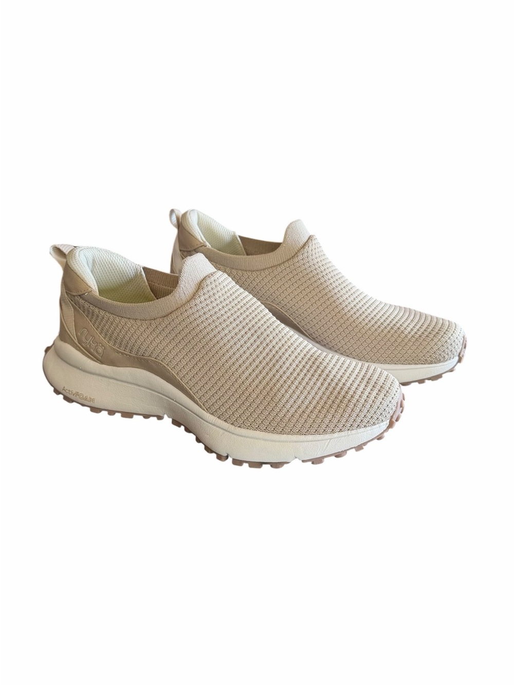 Ryka Jumpstart Slip On Beige Knit Sneakers Women’s Size 7.5 New Never Worn - Picture 9 of 11